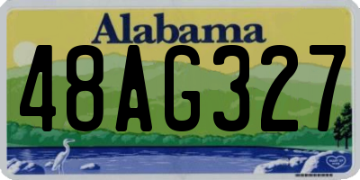 AL license plate 48AG327