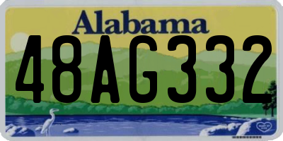 AL license plate 48AG332