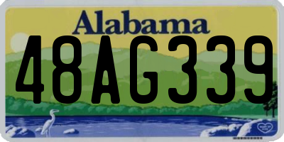 AL license plate 48AG339