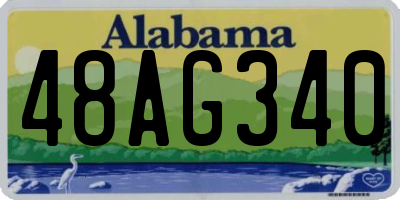 AL license plate 48AG340