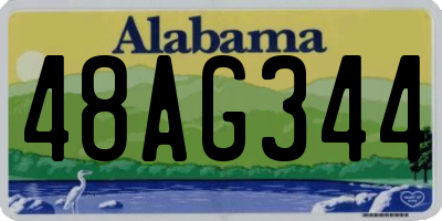 AL license plate 48AG344