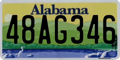 AL license plate 48AG346