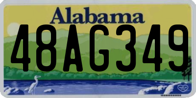 AL license plate 48AG349