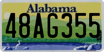AL license plate 48AG355
