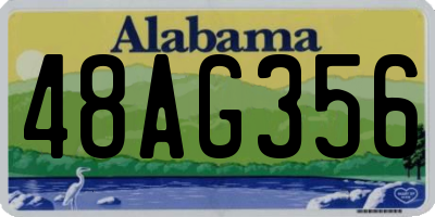 AL license plate 48AG356
