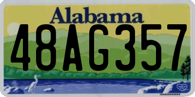 AL license plate 48AG357