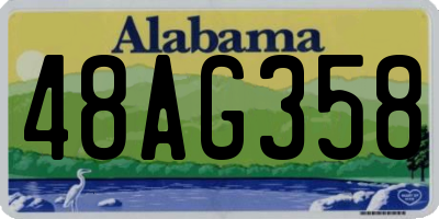 AL license plate 48AG358