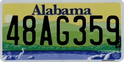 AL license plate 48AG359