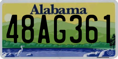 AL license plate 48AG361