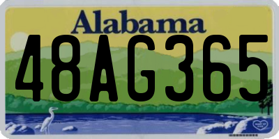 AL license plate 48AG365