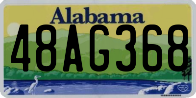 AL license plate 48AG368