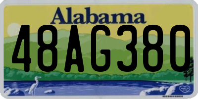 AL license plate 48AG380