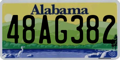 AL license plate 48AG382