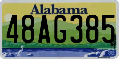 AL license plate 48AG385