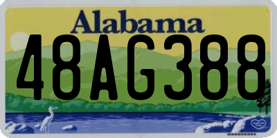 AL license plate 48AG388