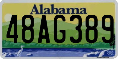 AL license plate 48AG389