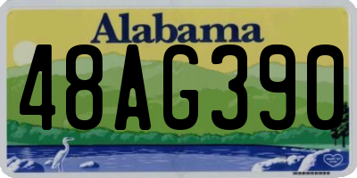 AL license plate 48AG390