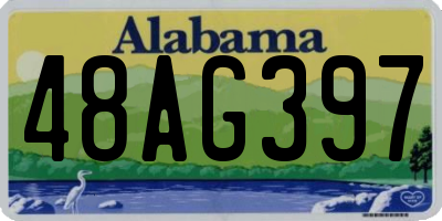 AL license plate 48AG397