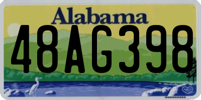 AL license plate 48AG398