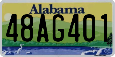 AL license plate 48AG401