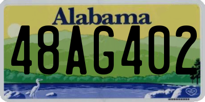 AL license plate 48AG402