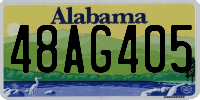 AL license plate 48AG405