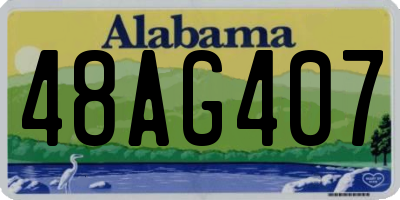 AL license plate 48AG407