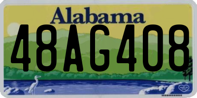 AL license plate 48AG408