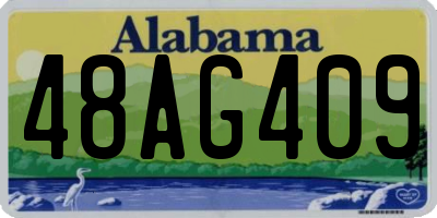 AL license plate 48AG409