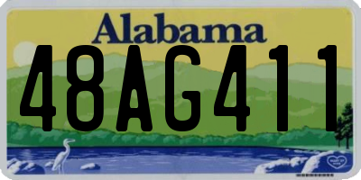 AL license plate 48AG411
