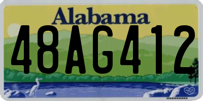 AL license plate 48AG412