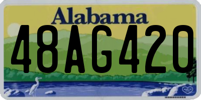AL license plate 48AG420
