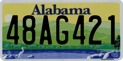 AL license plate 48AG421