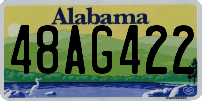 AL license plate 48AG422