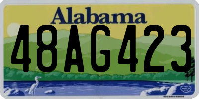 AL license plate 48AG423