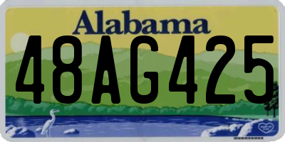 AL license plate 48AG425