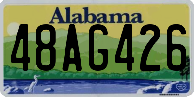 AL license plate 48AG426