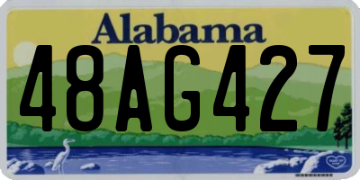 AL license plate 48AG427