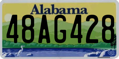 AL license plate 48AG428