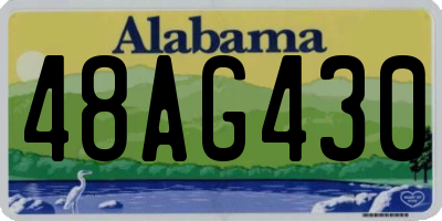 AL license plate 48AG430