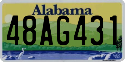 AL license plate 48AG431