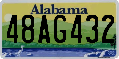 AL license plate 48AG432