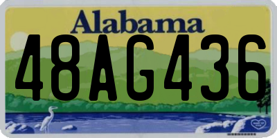 AL license plate 48AG436