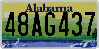 AL license plate 48AG437