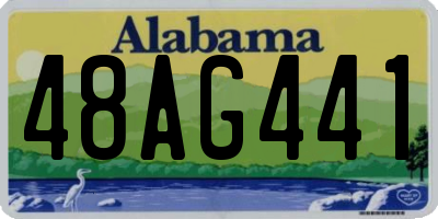 AL license plate 48AG441