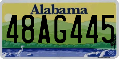 AL license plate 48AG445