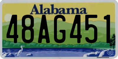AL license plate 48AG451