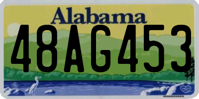 AL license plate 48AG453