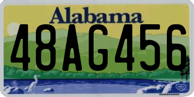 AL license plate 48AG456