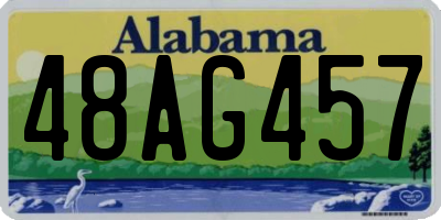 AL license plate 48AG457